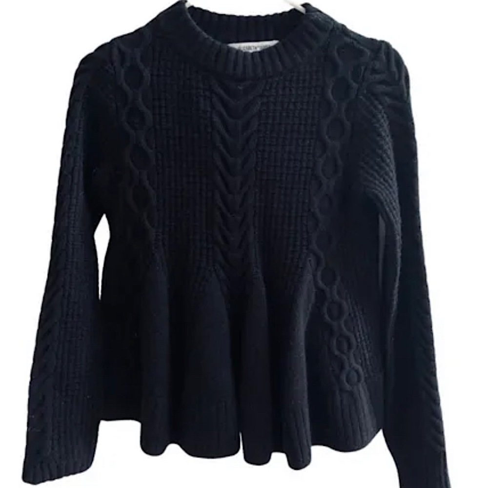 Elizabeth and James black knit sweater